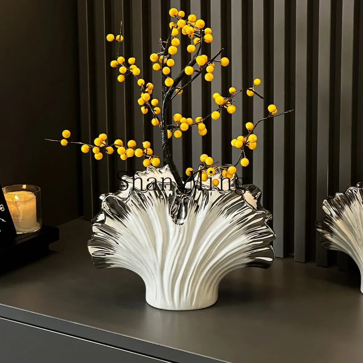 CLL decorative ornament high-end sense niche light luxury high-end home living room entrance wine cabinet TV cabinet ornament