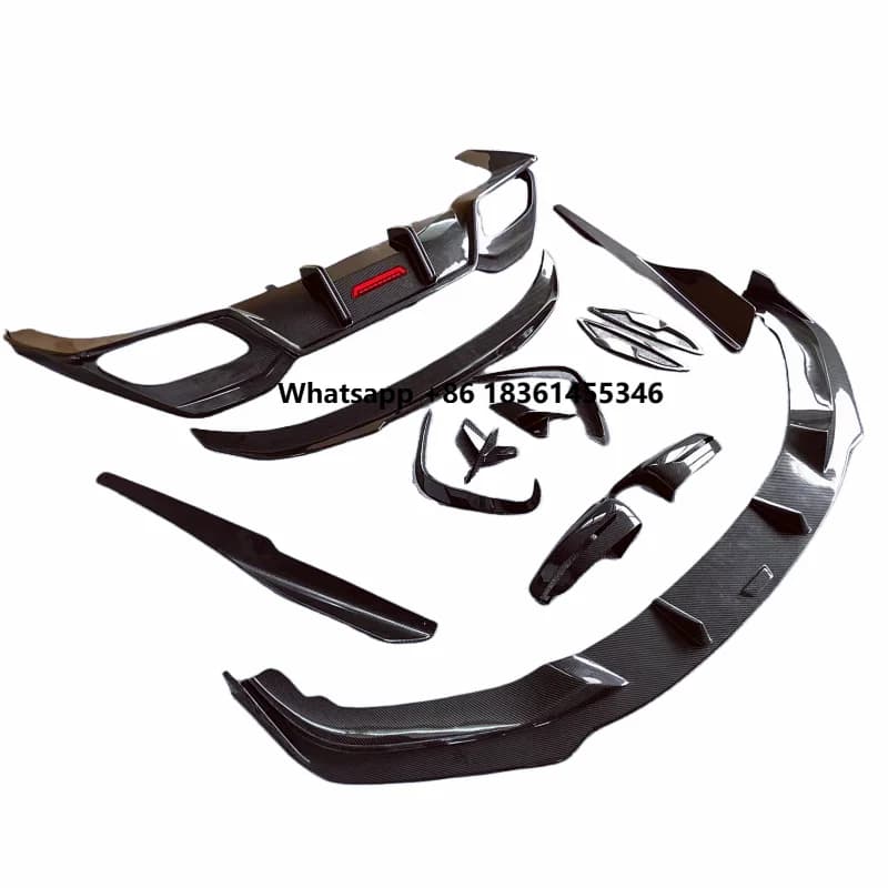 For 8 Series G14 G15 G16 Carbon Fiber Front Bumper Edge Side Skirts Rear Diffuser Rear Spoiler Rear Bumper Trim Body Kit