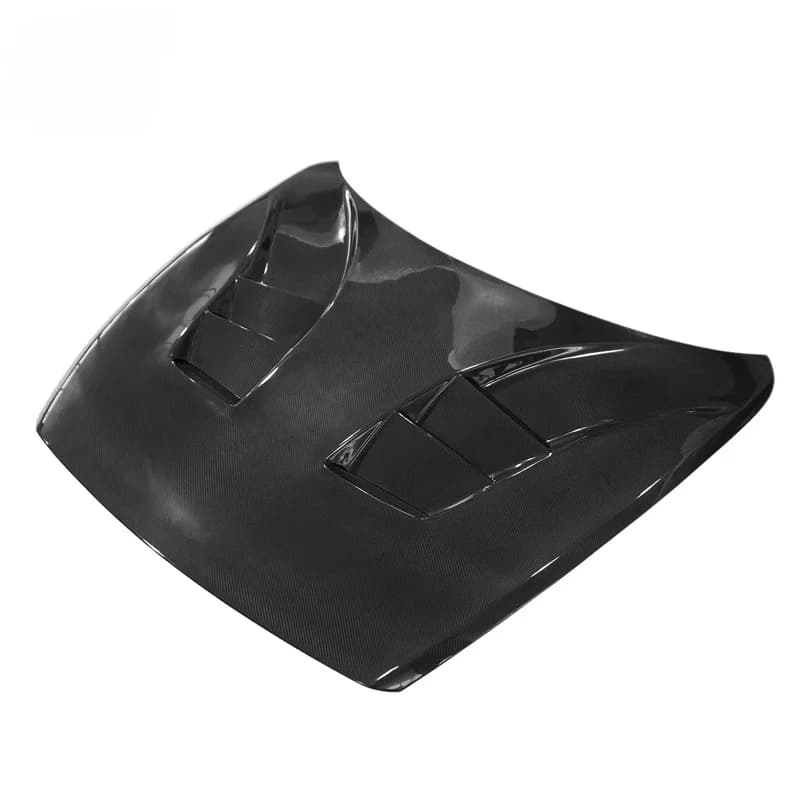 High Quality V‑Style Wet Carbon‑Fiber Engine Hood Bonnet, Aftermarket Auto Body Accessories Sports Car