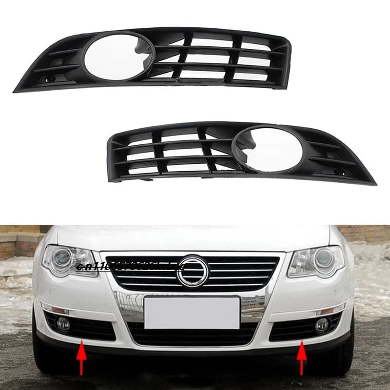 Suitable for the front bumper fog lamp grille cover plate of the Volkswagen old Magotan Passat B6. OEM：3C0853665A / 3C0853666A
