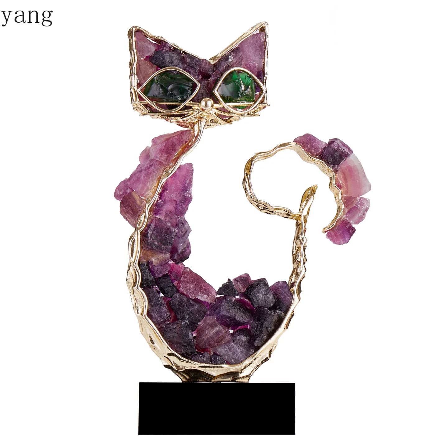CX  entrance lucky cat ornament light luxury high-end living room TV cabinet decoration