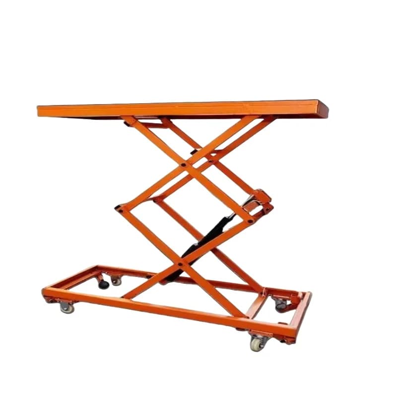 1.5 meters automatic lift stool electric lift table foldable mobile hydraulic load-bearing flat truck lift table