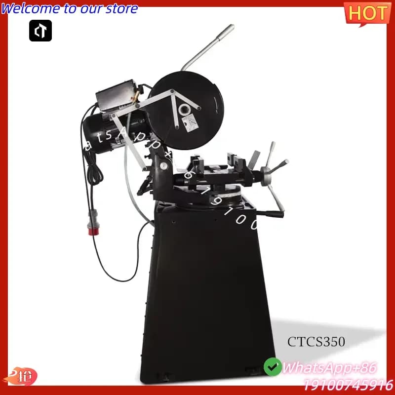 2026 CTMACH CTCS350 Motorized Semi-Automatic Circular Saw Stainless Steel Pipe Cutting 400mm Blade 1.5mm Thickness 220V Easy