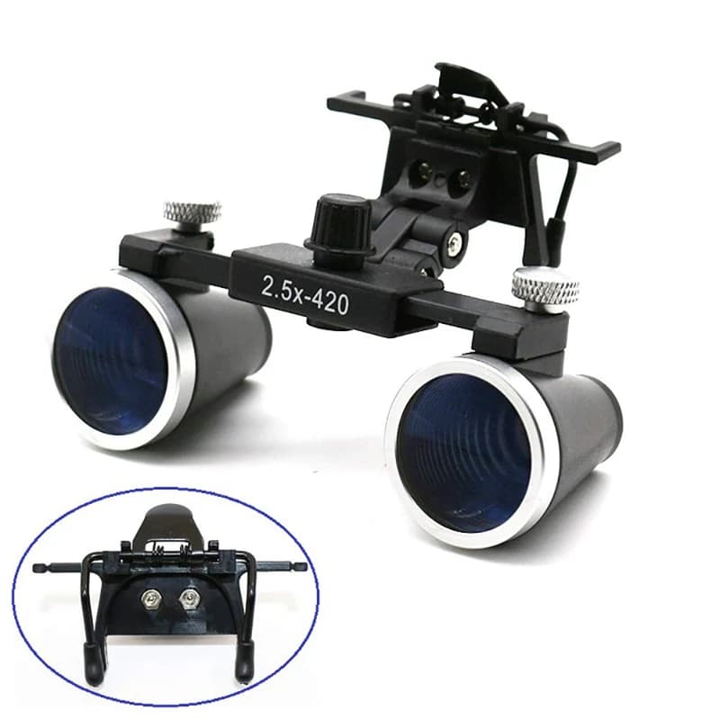 Binocular Magnifier Loupes 2.5X 3.5X  Binoculars Magnifying Glasses with Glasses Clip Optical Lens ProfessionalLupa