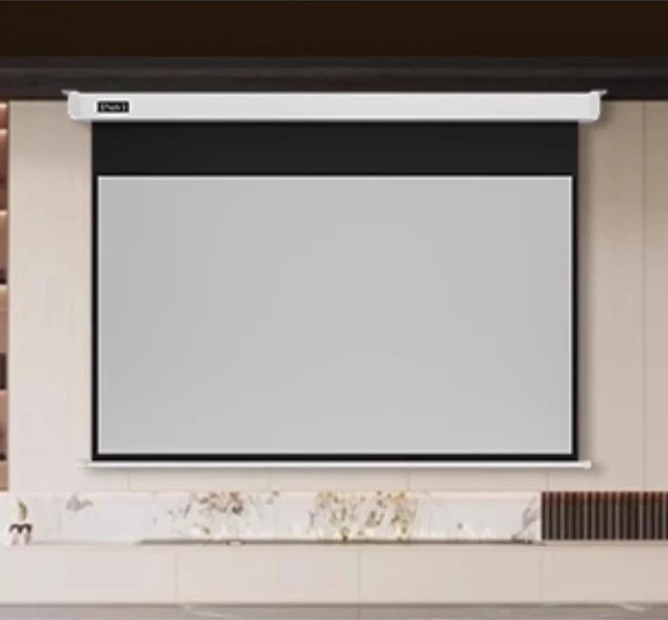 Household electric anti-light curtain, projector screen remote control lifting embedded