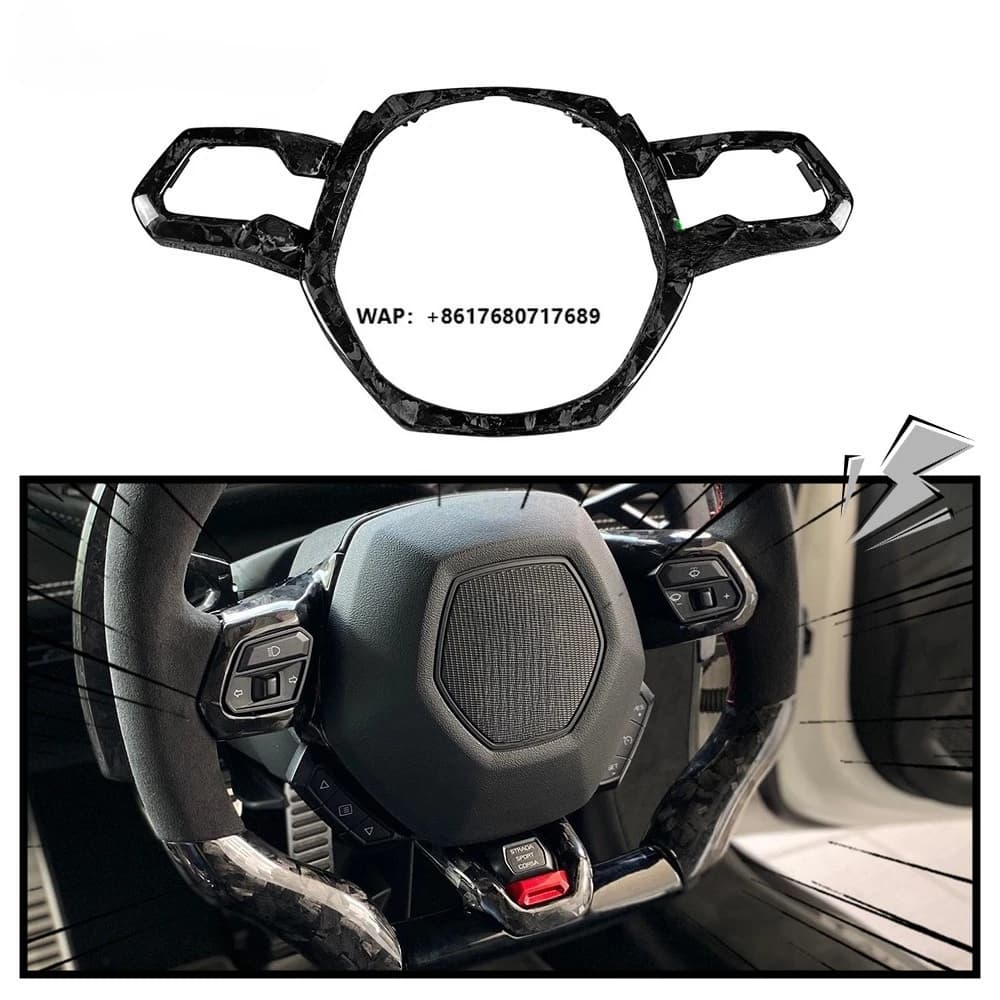 Huracan Replacement Forged Dry Carbon Fiber Steering Wheel Center Panel for  Huracan Interiors Kit