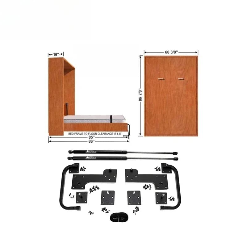 Wall Bed Folding Horizontal Hidden Wall Bed Bedroom Furniture Modern Storage Bed