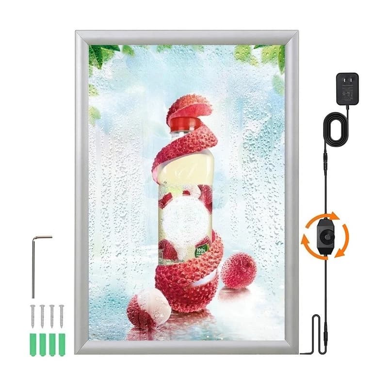 Deposit-LED ultra-thin light box profile indoor four-sided open billboard