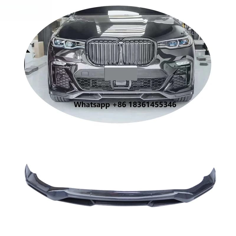 FD Style Lower Guard Protector Board Carbon Front Lip Bumper Auto Exterior Kit