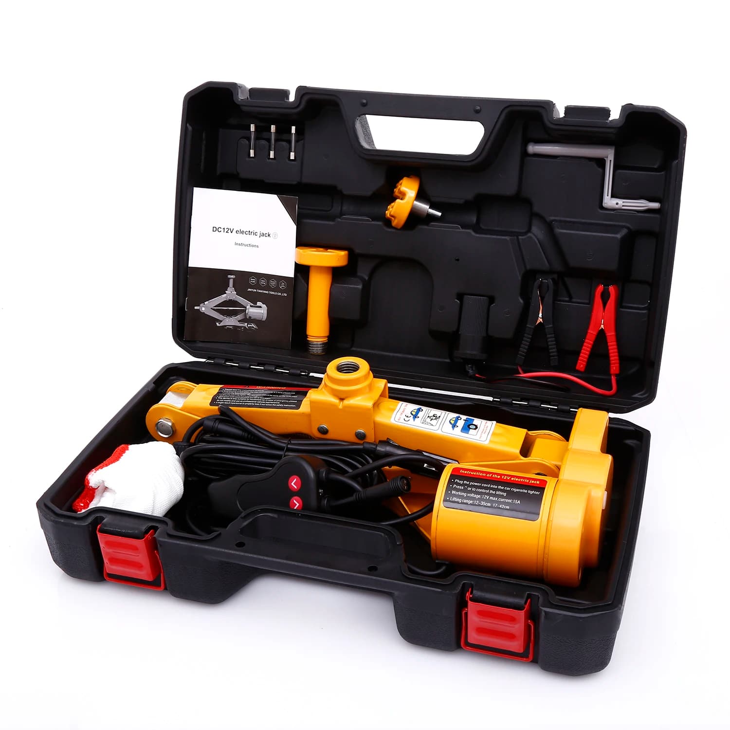 High Efficiency 3 Ton DC 12V Electric Car Lift Jack with Remote Control Steel Construction