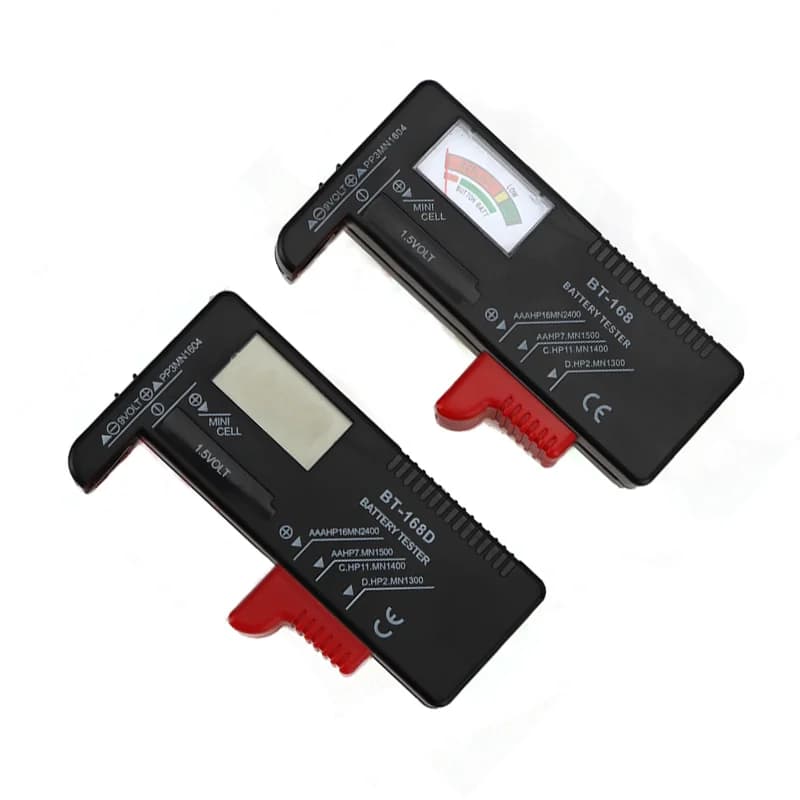 1Pcs Universal Digital Display Battery Tester BT-168D for 9V 3V 1.2V 1.5V Batteries Voltage Testing Tool