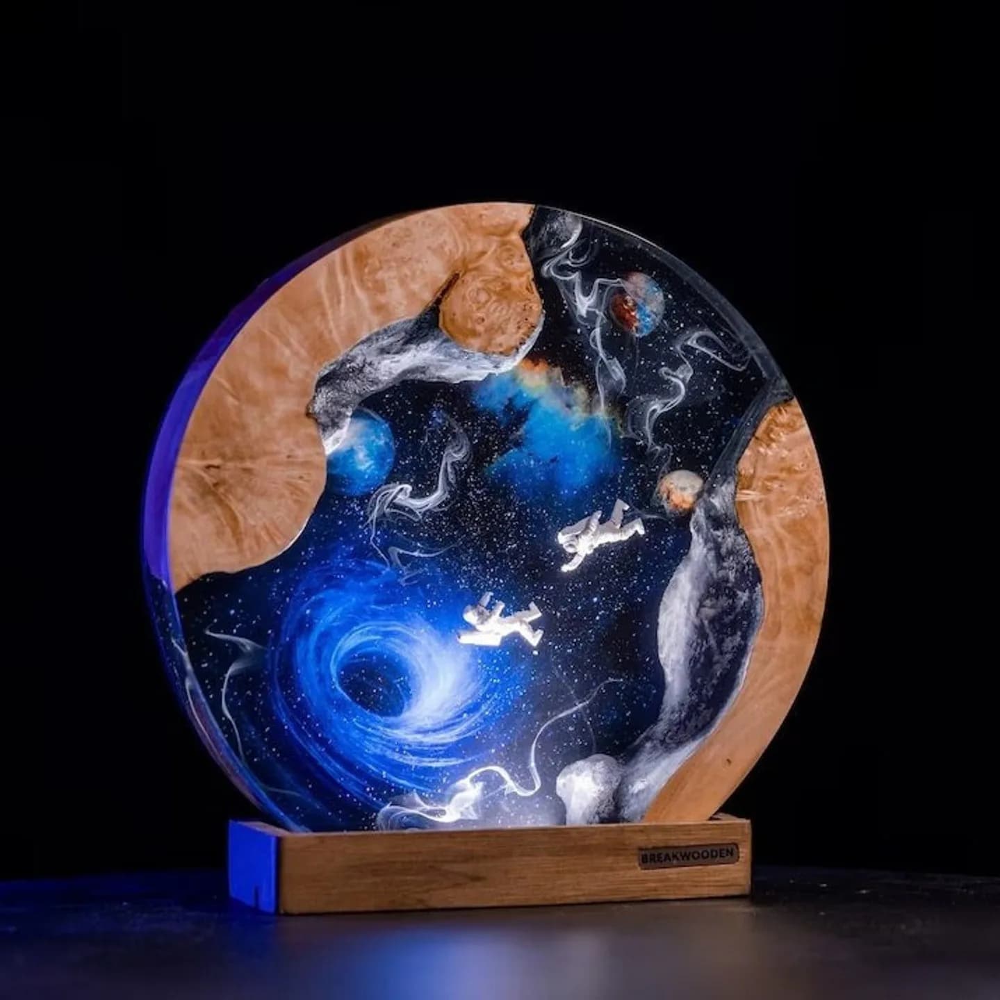 Interstellar Galaxy Epoxy Resin Luminous Ornament Creative Home Decoration Crafts Gift