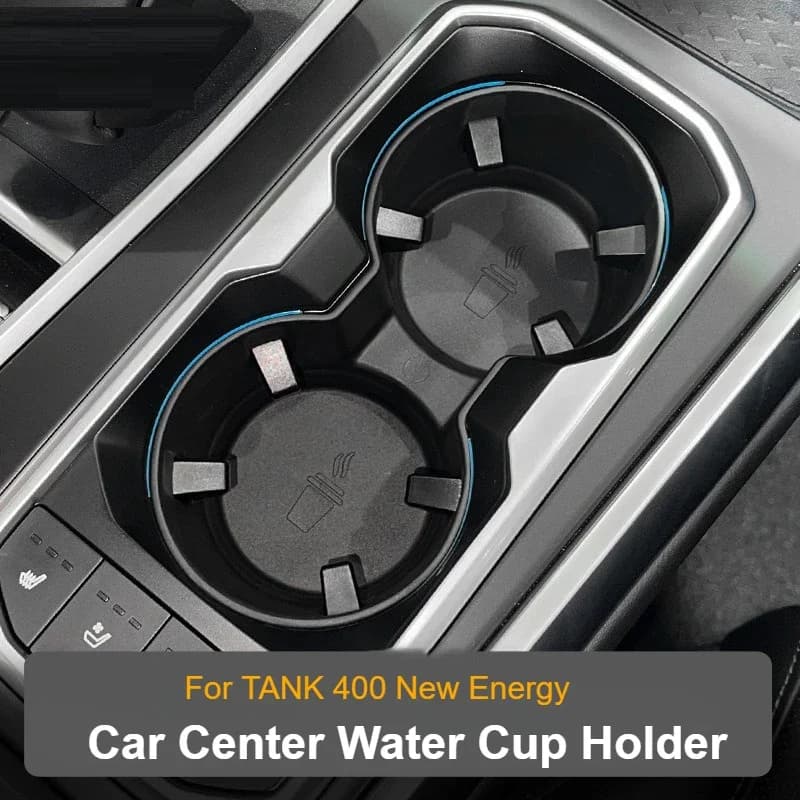 For Great Wall TANK 400 New EnergyCar Center Water Cup Holder for TANK400 Car Center Water Cup Anti-slip Protective Seat Cover