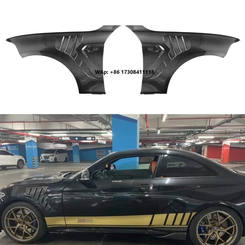 Carbon Fiber Front Bumper Front Fender Trims Auto Part for M2 M2C F87 2015-2019 High Quality Fender Trims