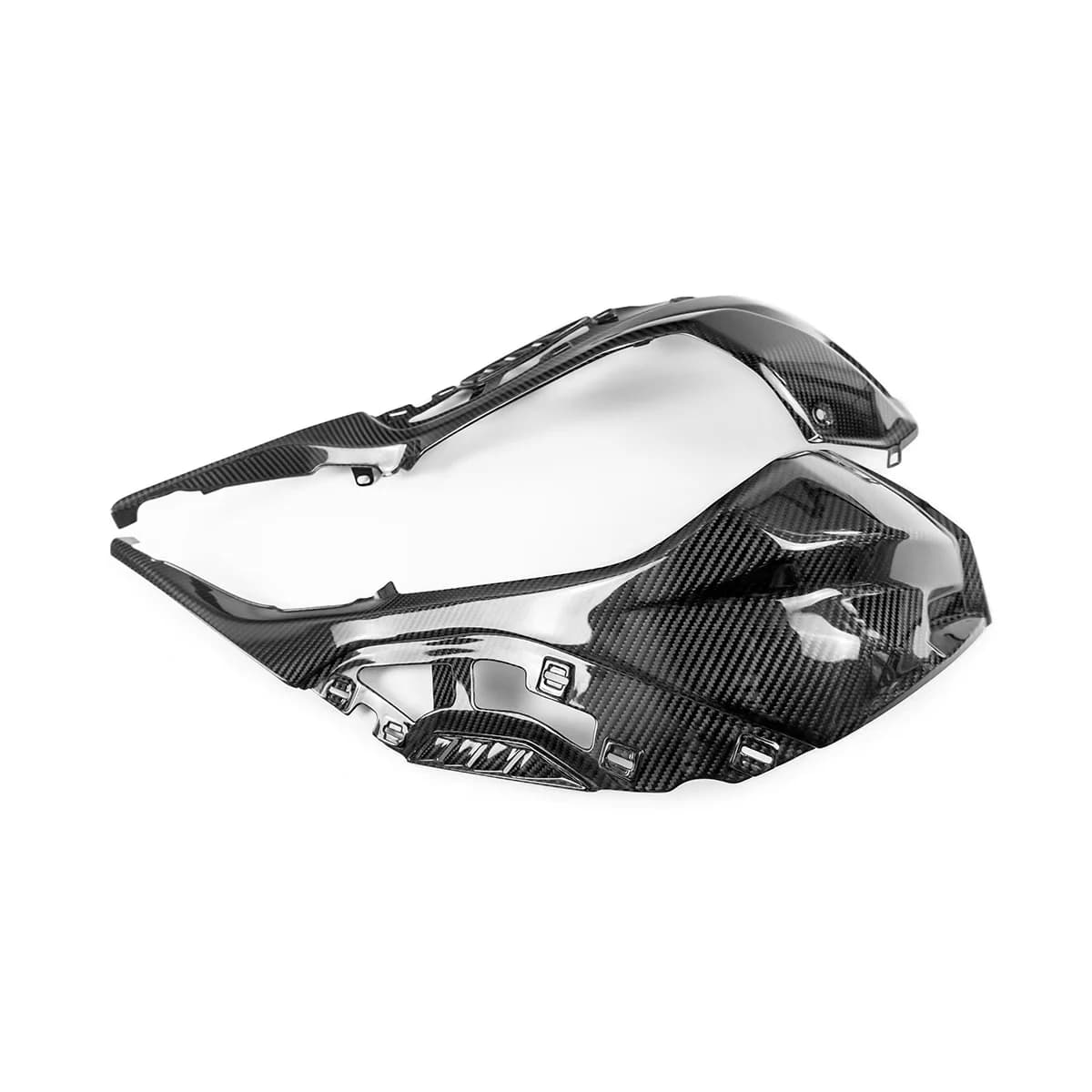 Motorcycle Accessories Fuel Tank Side Panel Carbon Fiber 3K Twill Glossy Black Fit for BMW S1000RR 2023 Models
