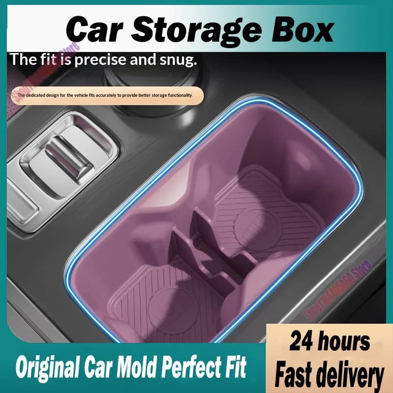 for Silicone Non-slip Cup Slot Pad Fit ICAUR V27 2026 Center Console Wear Resistant Anti-noise Auto Interior Upgrade Mod Parts