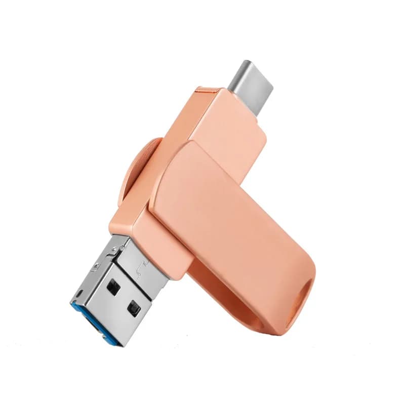 4-In-1 mobile phone USB stick Android computer, metal, rotatable