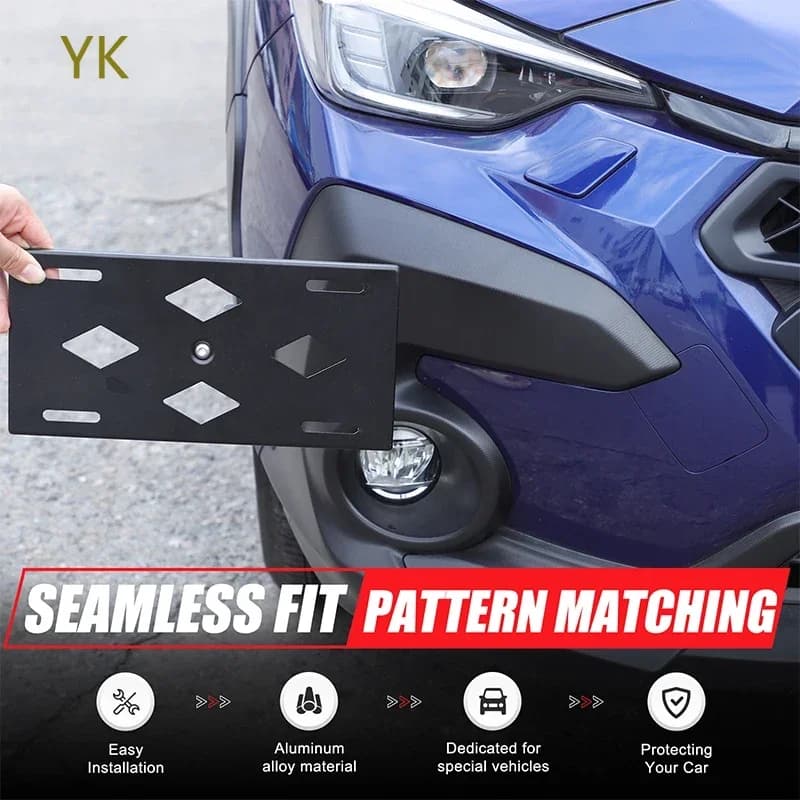 Car License Plate Bracket Front Tow Hooks License Plate Mount License Plate Frame For Subaru Crosstrek 2024-2025 Car Accessories