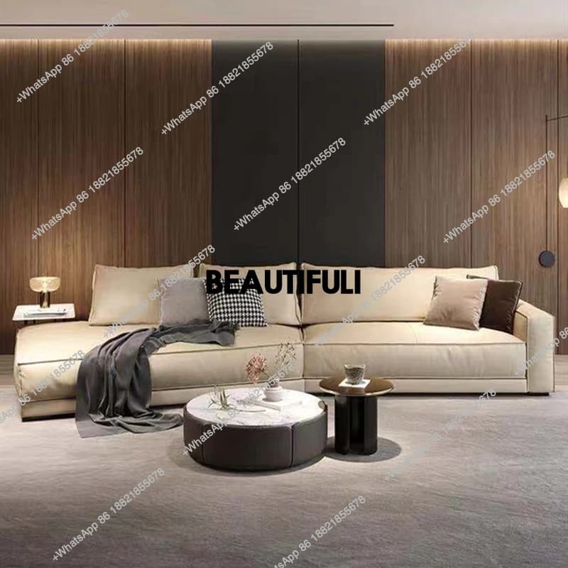 Large Filler Beige Sofas Wood Design Reclining Designer Luxury Couch Lounges Modular Nordic Sofa Perezoso Unique Furniture