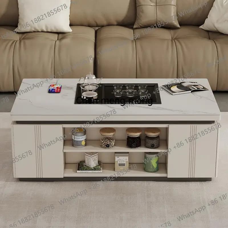European Italian Coffee Table Multifunctional Designer Unique Coffee Table Storage Minimalist Muebles De Sala Home Furniture