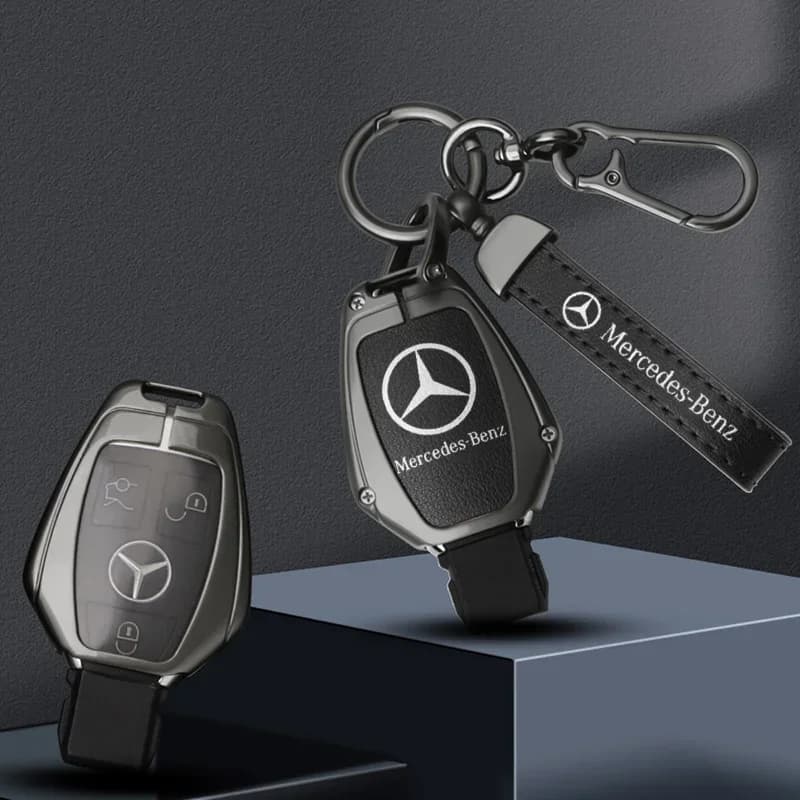 Car Key Case Cover Shell Fob For Mercedes Benz A B C E GL S GLA GLK CLS Class AMG W204 W205 W212 W463 W176 Keychain Accessories