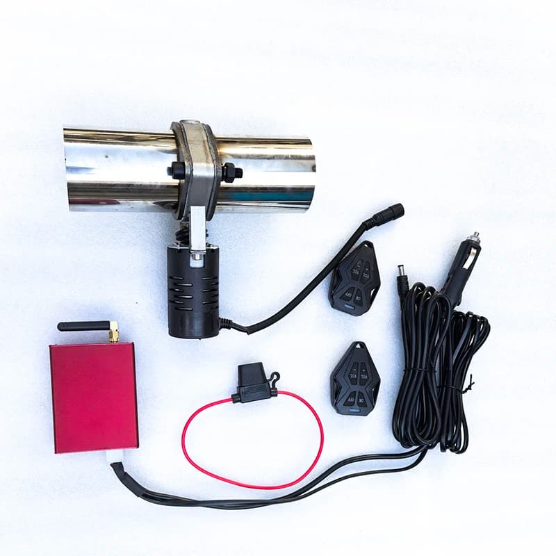 Exhasut Valve Electronic Motorized Cutout Sound Adjustable Kit Flange Connection Pipe Performance Remote Control Waterproof