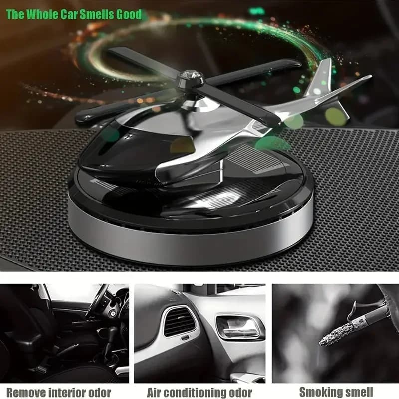 Car Solar Helicopter Styling Decorative Aromatherapy Car interior accessories Propeller rotary perfume diffuser