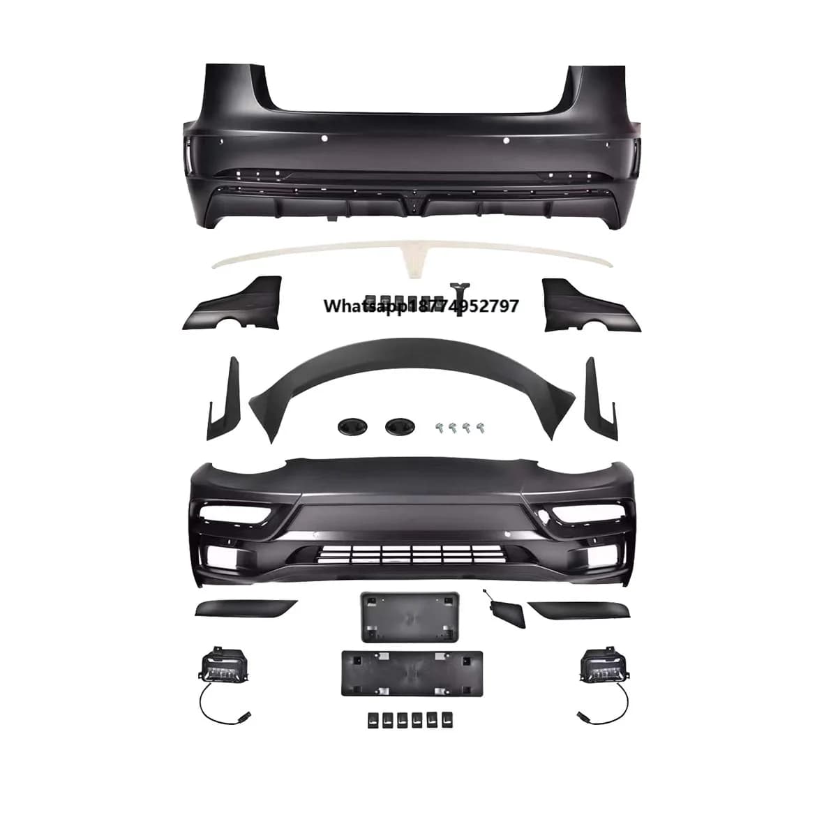 Full Bodykit Body Kit for Model 3 for Bodykit Front Bumper Rear Bumper Fender for Classic Auto Part