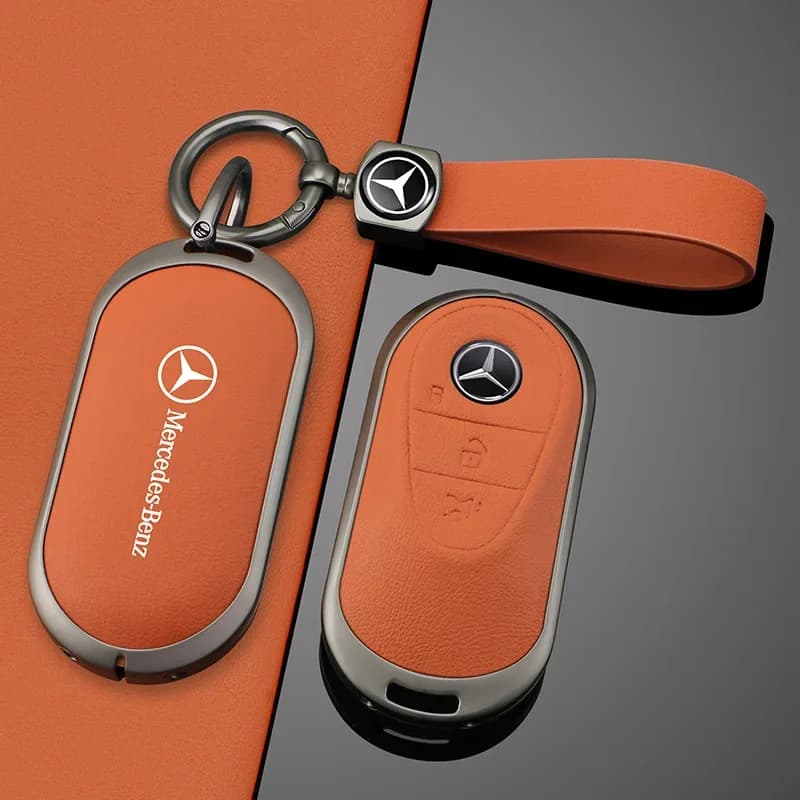 Car Key Case Cover for Mercedes-Benz A B C E G S Class CLA CLS GLA GLB GLC GLE GLS EQA EQB EQC 3 Buttons Auto Accessories