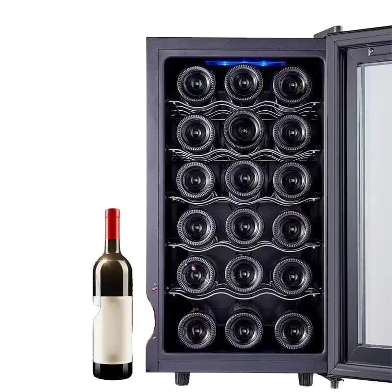 18-Bottle Freestanding Wine Cooler 46L Wine Cabinet Fridge Electric for Household or Hotel Use