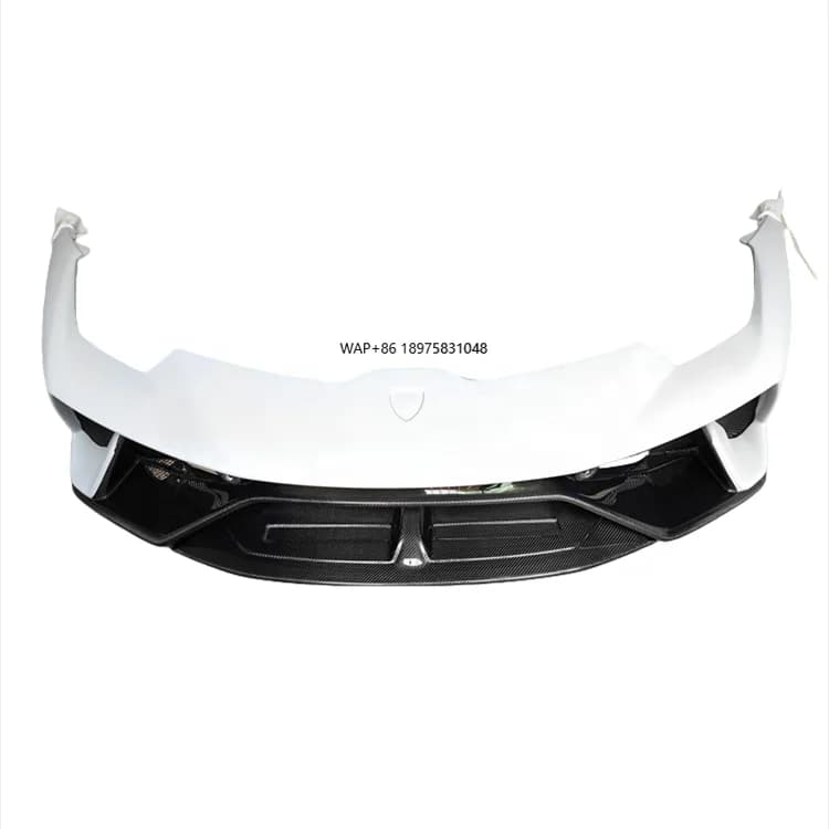 Semi Carbon Fiber P-style Car Accessories Front Bumper Body Kit for LP610 LP580 Body Kit