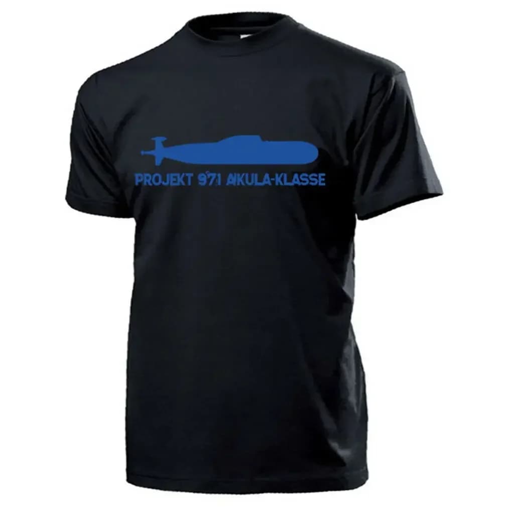 Project 971 Akula Class Submarine Russia Soviet Union Men T-Shirt Short Sleeve Casual 100% Cotton O-Neck Shirt