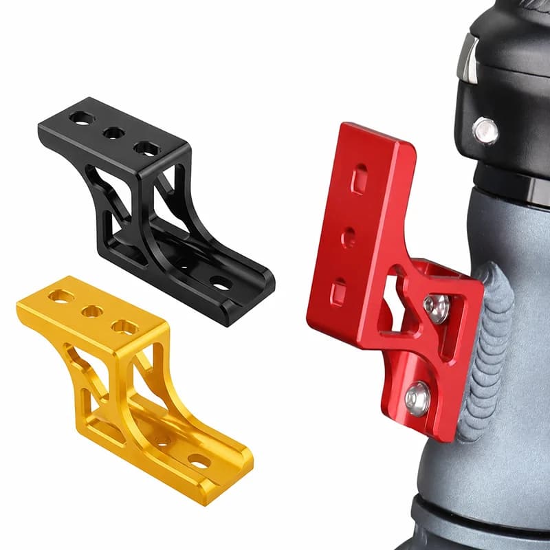 CNC Aluminum Folding Bike Front Bag Mount Bracket Adapter Pig Nose Buckle Holder with Screws for Bicycle Accessories