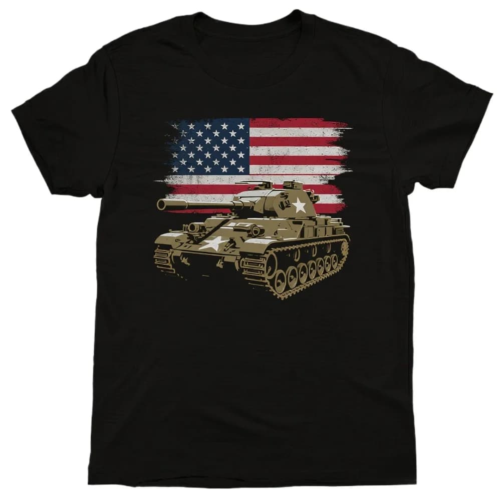 US Army M4 Sherman Medium Tank T-Shirt. Summer Cotton Short Sleeve O-Neck Mens T Shirt New S-3XL