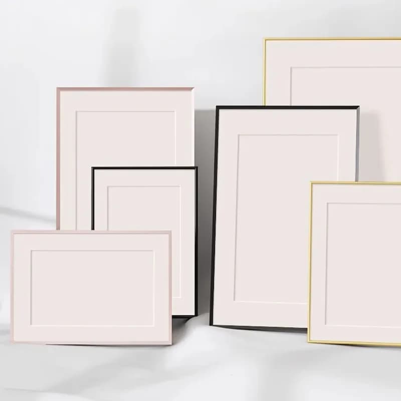 Large Aluminum Alloy Wall Frame Premium Picture Frame for Posters, Puzzles, and Art Displays Stylish Decoration Frame