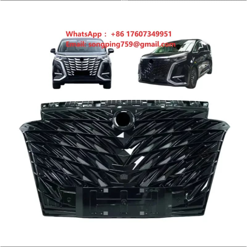 Car Front Grille Grill for BYD DenzaD9 EV Accessories ABS Front Bumper Fence Front Mesh Grille Auto Exterior Accessories