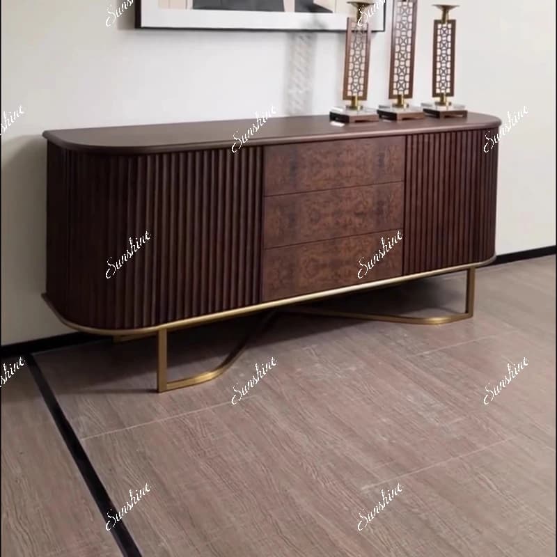 Italian light luxury dining side cabinet modern simple living room home storage cabinet