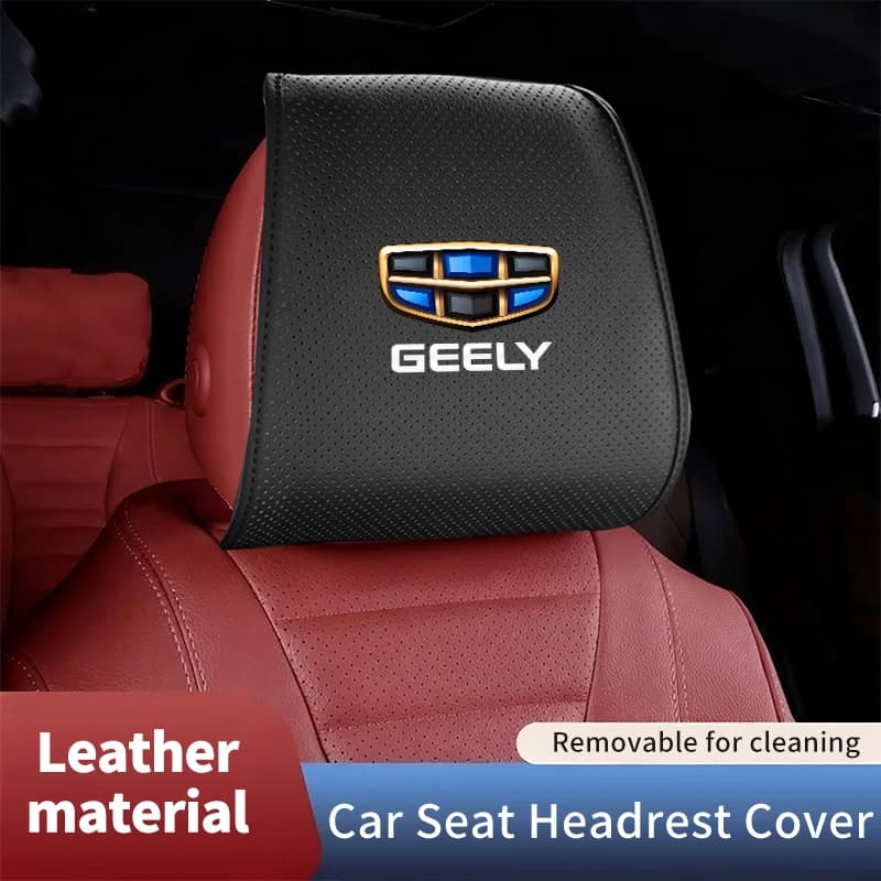Car Seat Pillow Cover Headrest Protective Mask Auto Interior Accessories For Geely Emgrand X7 EC7 Atlas Boyue GC6 Parts LC EC8
