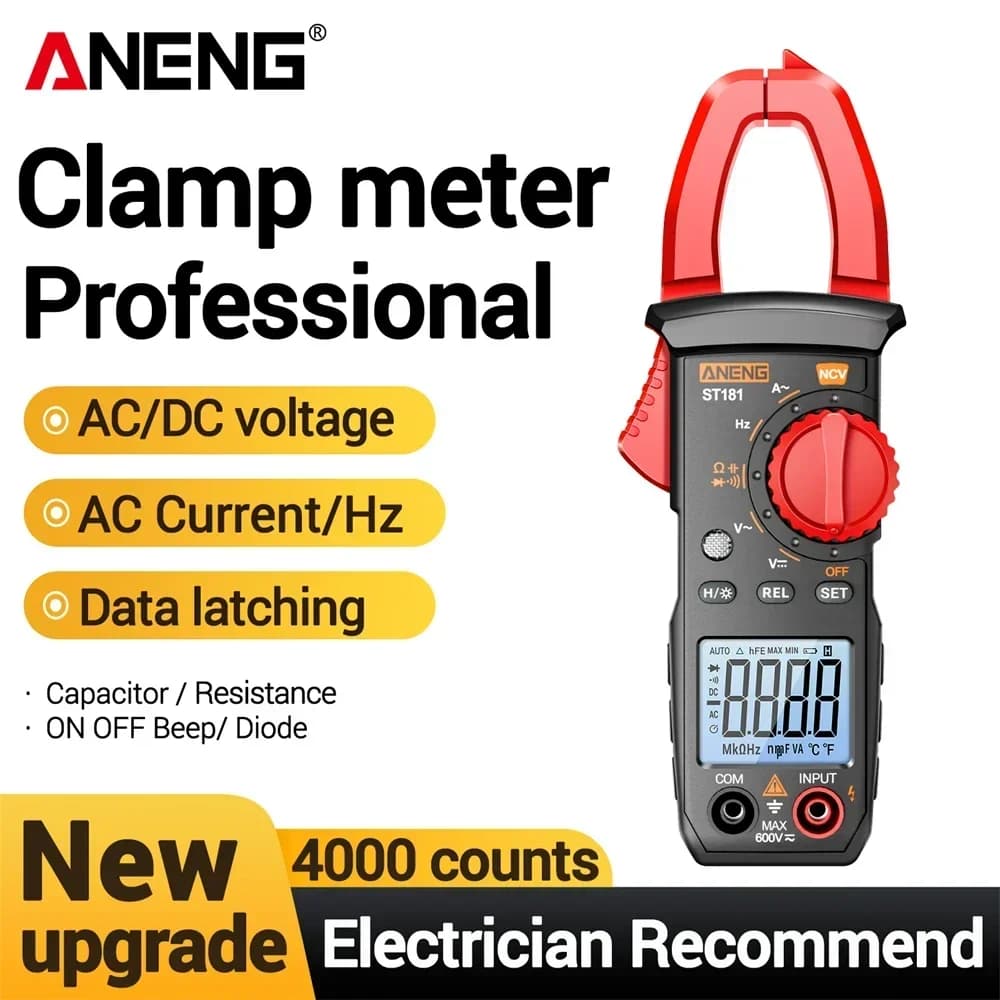 ANENG CM83 Digital Clamp Multimeter Tester 4000 Count AC DC Current Voltage Capacitance Voltmeter NCV Sense Ohmmeter Test Tools