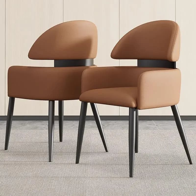 Designer Recliner Dining Chairs Vintage Wedding Vanity Luxury Dining Chairs Bedroom Balcony Lazy Wood Sillas Home Furniture