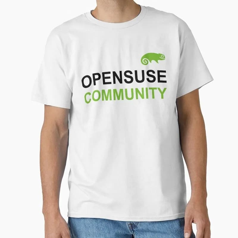 Opensuse Community Linux Ubuntu Linux Operating System Graphic T‑Shirt Short Sleeve Tees Geek IT Developer Fan Gift Streetwear
