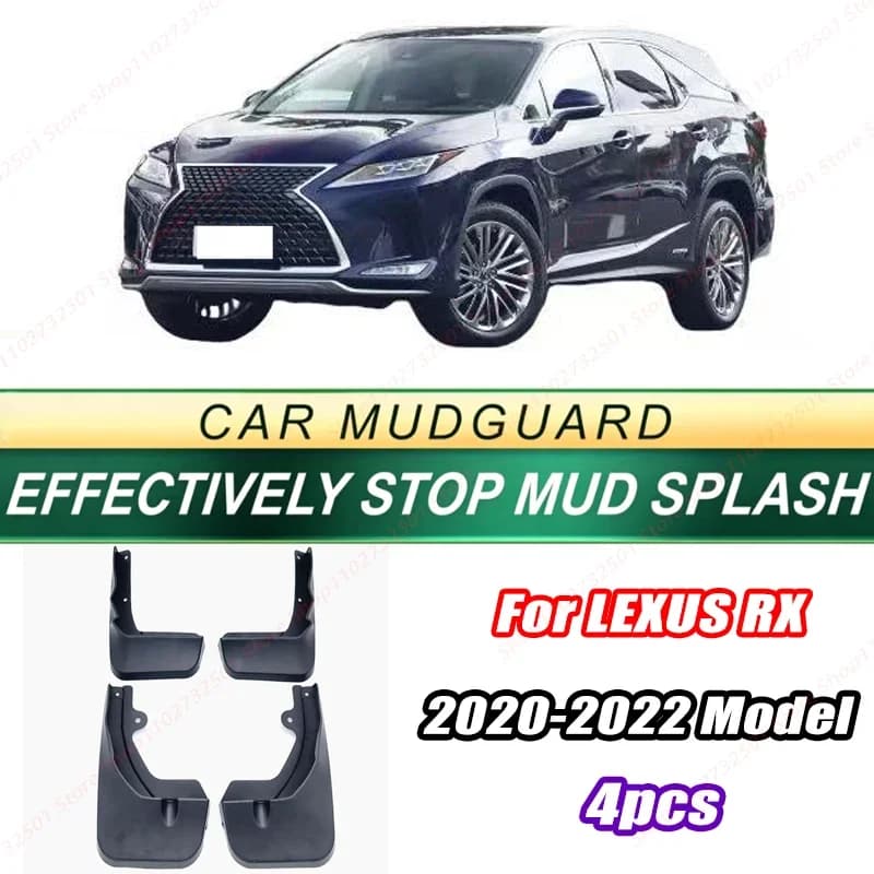 For LEXUS RX 2020-2022 Model 4PCS Front Rear Mud Flaps Splash Guards Fender Mudguards Auto Accessories