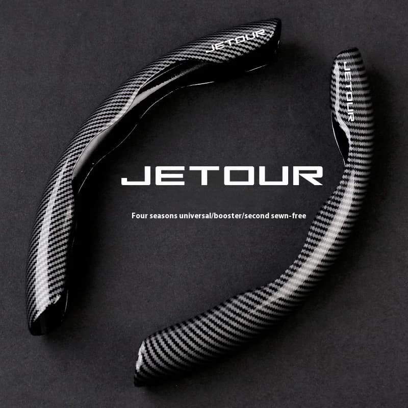 For Jetour X70 X90 X95 X70M X70S X70L X70PLUS X70PRO X90C-DM i-DM T2 T3 T5 DASHING Car Carbon Fiber Texture Steering Wheel Cover