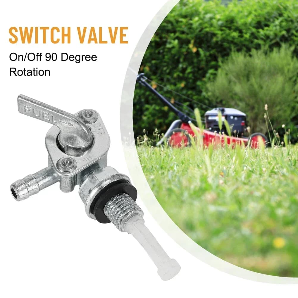 1PCS ON/OFF Universal Fuel Shut Off Valve Tap Petcock Generator Engine Faucet Switch Fit 1/4" Hose Tap Oil Tank Replacement