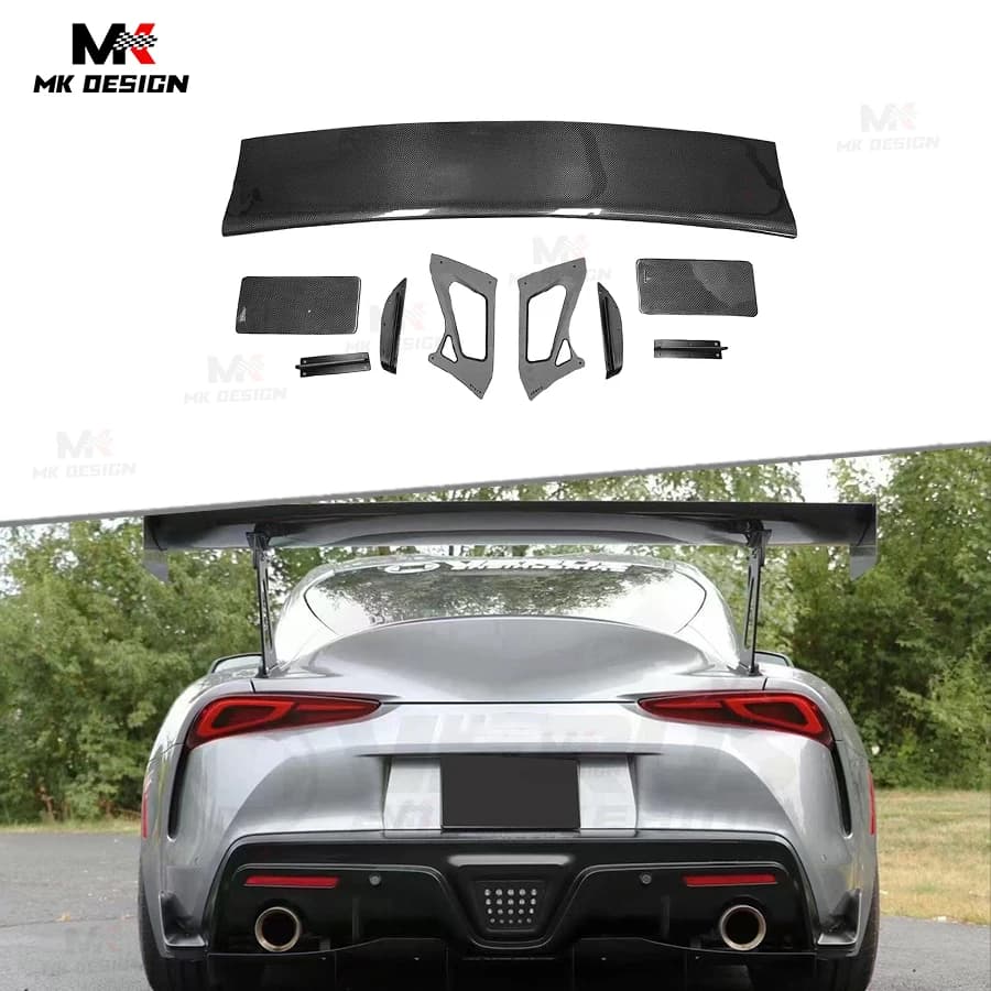 Carbon Fiber Rear Trunk Spoiler Wing for Toyota Supra A90 A91 2021+ Carbon Rear Boot Wing Spoiler Car Accessories