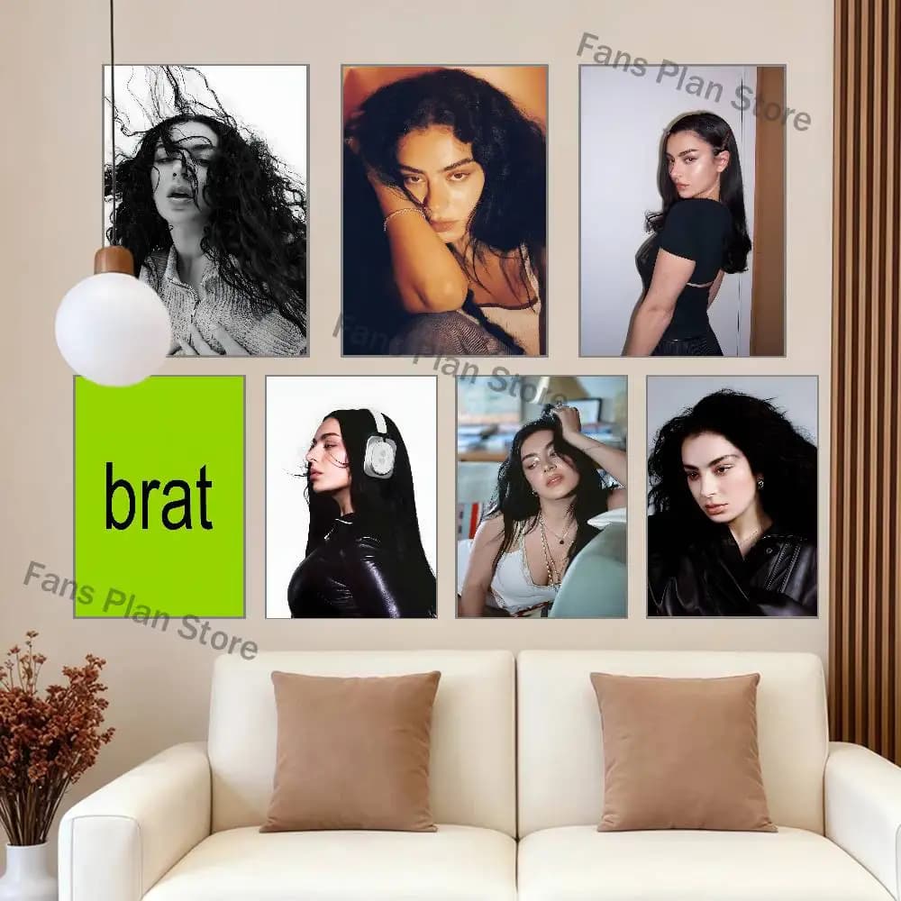 C-Charli XCX Poster Prints Wall Art Picture Painting Gift Living Room Restaurant Bar Large Dec Sticker