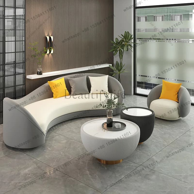 Factory Direct Sales Nordic Creative Office Sofas Modern Simple Reception Room Sofa Business Rest Area Office Furniture Mobiliar