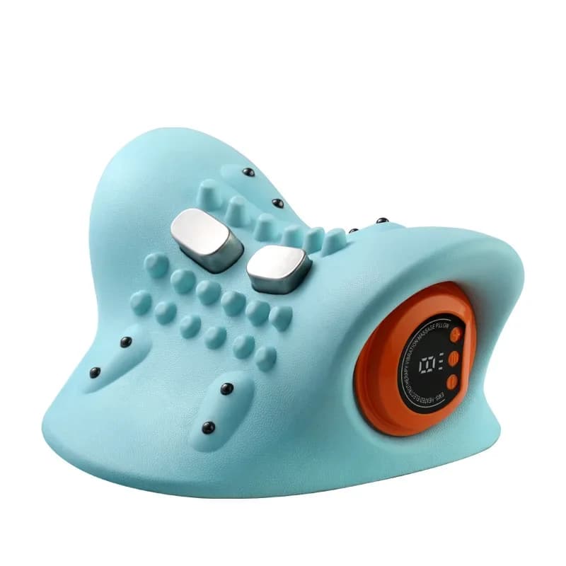 Massage pillow portable car home electric kneading neck EMS hot compress pulse new