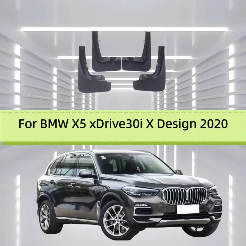 4PCS For BMW X5 xDrive30i X Design 2020 Car Fender Mudguards Anti-splash Flap Front Rear Mudflap