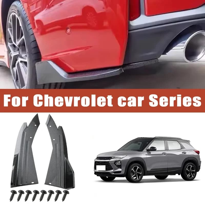 2pcs Rear Bumper Spoiler Lip Splitter Diffuser Anti-Crash Winglet Car Mod For Chevrolet Malibu Cruze Camaro Equinox Blazer Tahoe